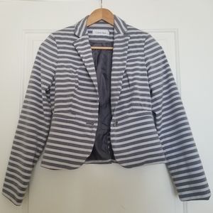 Calvin Klein striped jacket blazer suit
